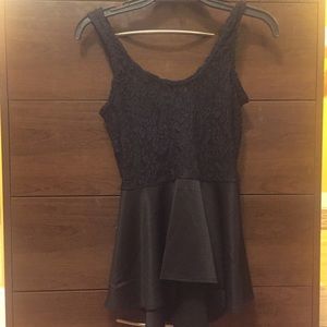 NWT Nicki Minaj High-Low Peplum Top